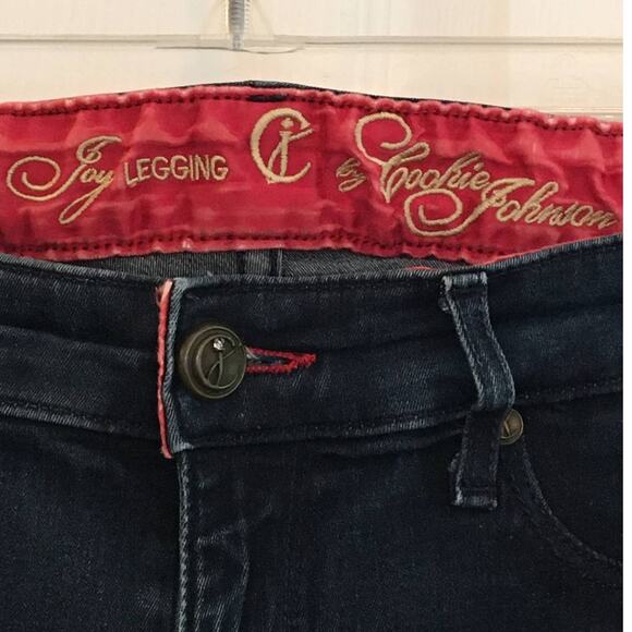 CJ By Cookie Johnson Size 26 Joy Leggings Dark Wash Jeans - Picture 3 of 4